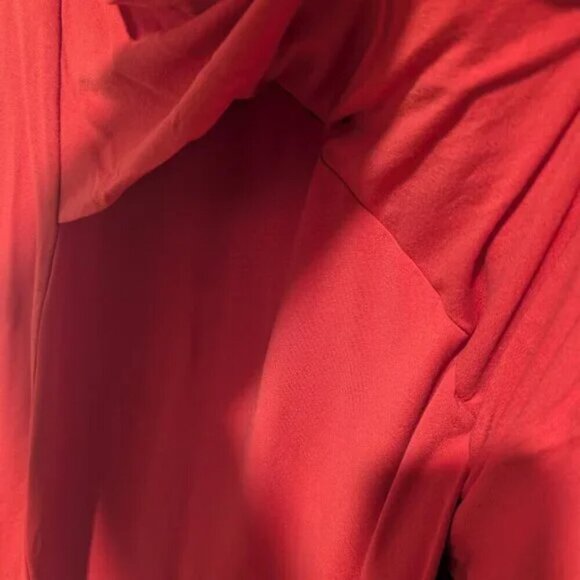 Mcq Alexander Mcqueen | Twisted Drape Dress in Terracotta Orange - Picture 6 of 12